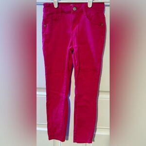 Crown & Ivy Girls Bright Pink Skinny Jeans